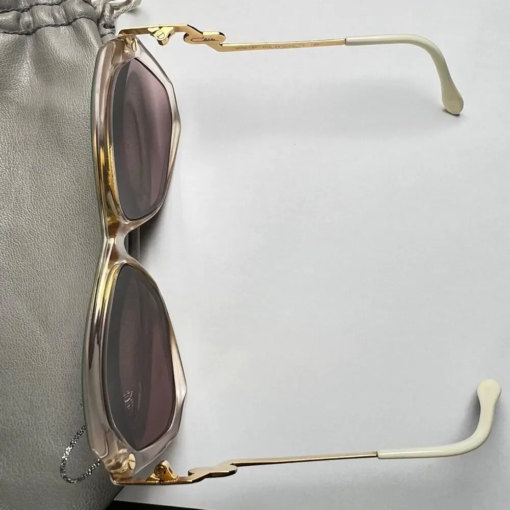 CAZAL Mod 181 col 24? vintage eyeglasses sunglasses green/gold/white ONLY FRAME